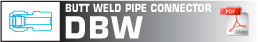 Butt weld pipe connector