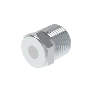 Threaded fusible plug tube fittings