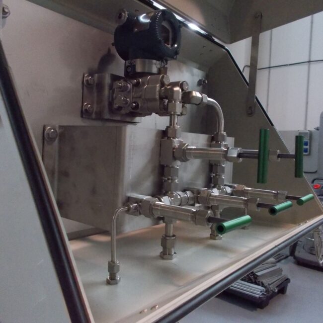 GRP enclosure with multivalves