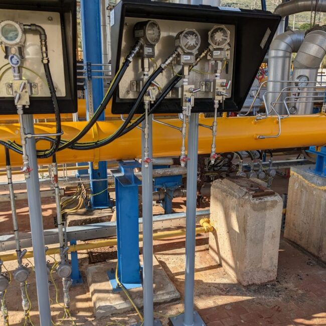 GRP sunshade installed into ATEX area