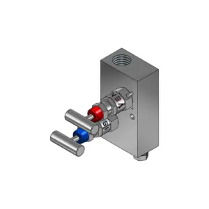 2-Valves Compact Manifold Remote Mounting Threaded Female/Female 2R3