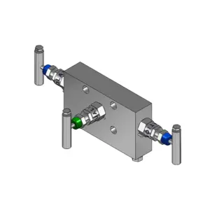 3-Valves Manifold Direct Mounting X Female Thread 3D7