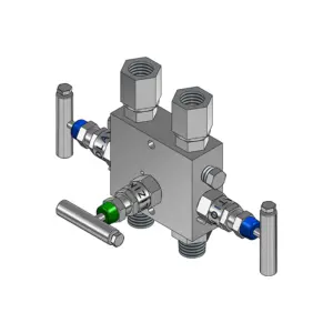 3-Valves Manifold Remote Mounting Threaded Female/Swivel 3R3