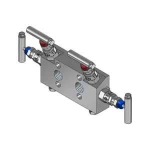 4-Valves Manifold Direct Mounting X Female Thread 4D1