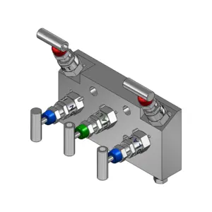5-Valves Compact Manifold Direct Mounting X Female Thread 5D10