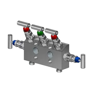 5-Valves Manifold Direct Mounting X Female Thread 5D1