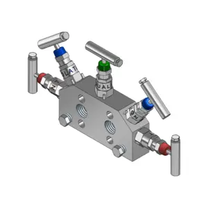 5-Valves Manifold Direct Mounting X Female Thread 5D14