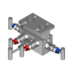 5-Valves Manifold Direct Mounting X Female Thread 5D2