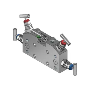 5-Valves Manifold Direct Mounting X Flanged 5D7