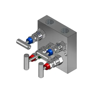 5-Valves Manifold Remote Mounting Threaded Female/Female 5R2