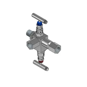 Gauge Valve Threaded Male X Female Swivel With Test Port PGV2